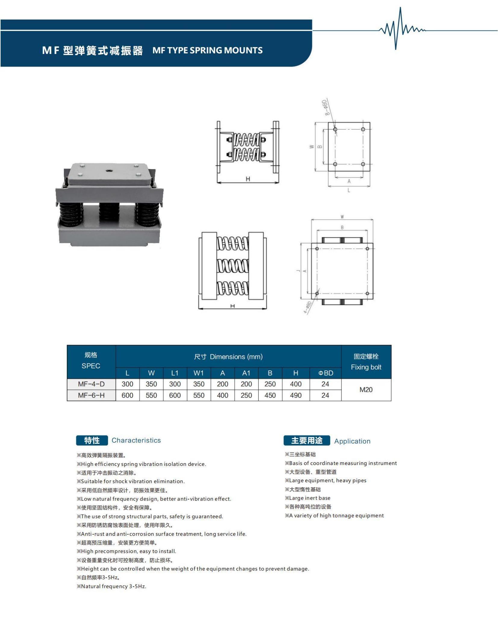 MF型弹簧式减振器